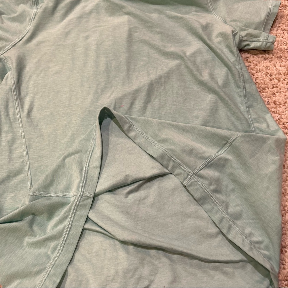 Hanna Andersson Youth Large T Shirt Active Breathable Like New Teal Girl/Boy — image 5 of 7